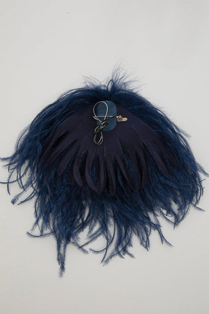 Indress Meryl Boa Brooch Blue