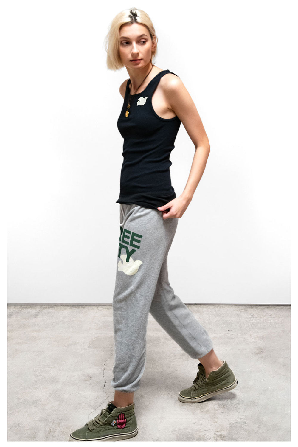 FREECITY Heather Sweatpant Heather Army