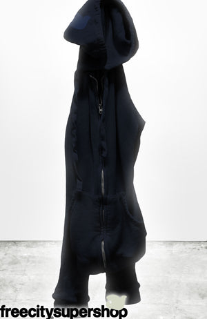 FREECITY Superfluff Lux Zip Hoodie Squids Blue