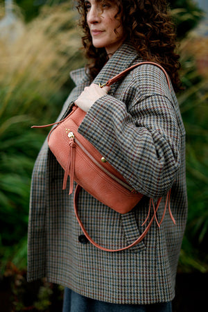 Jerome Dreyfuss Lucky Hobo Imprime Croco Terracotta