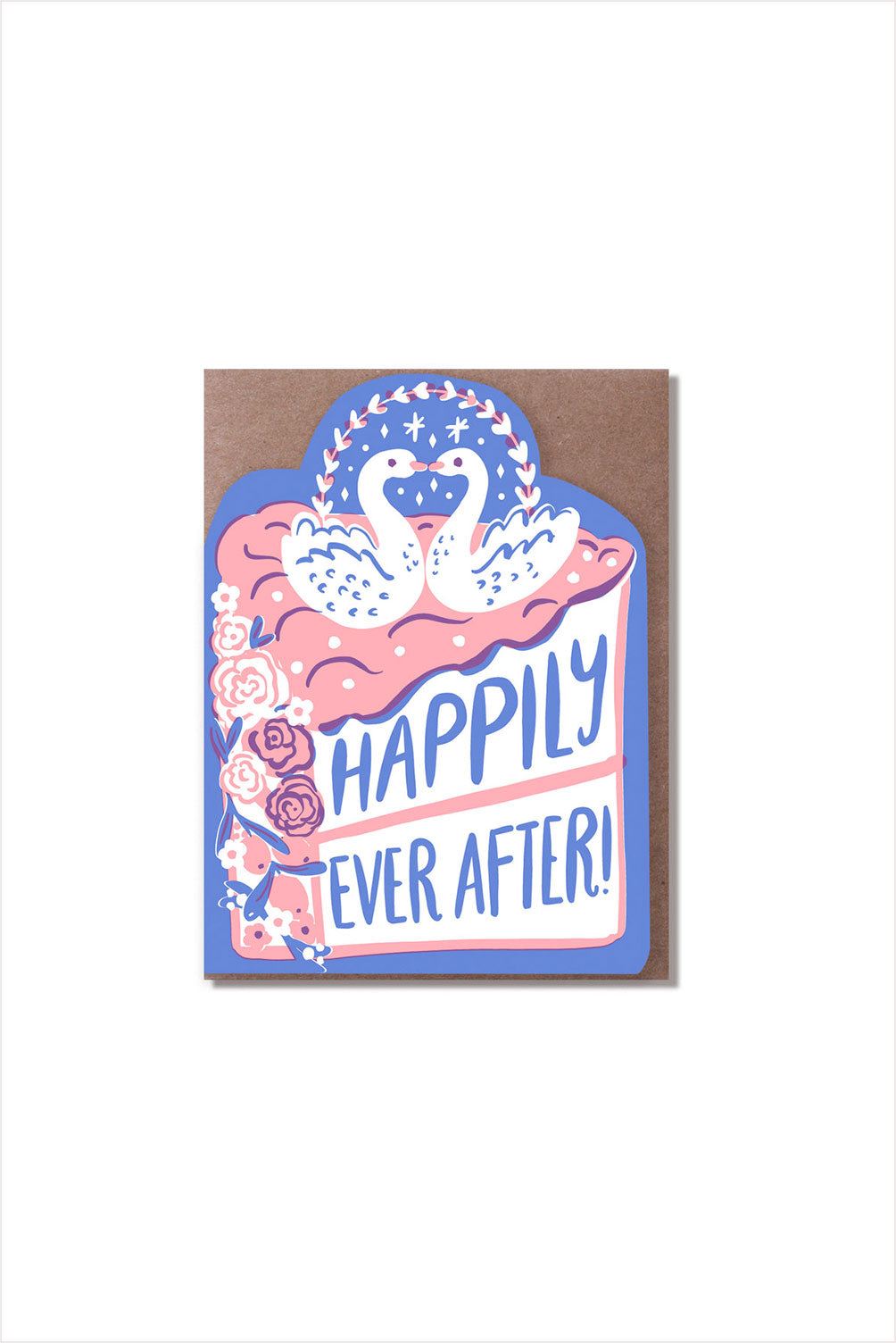 Wedding Congrats Swans Happily Card