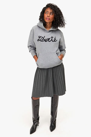 Clare V. Liberte Hoodie Grey Melange