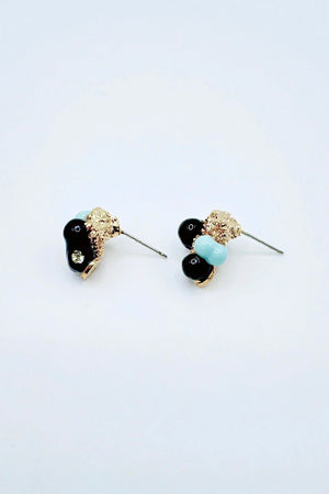Dear No. 11 Earrings Black and Sky