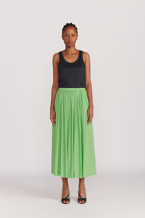 Indress Cerise Organic Silk Skirt Absinth