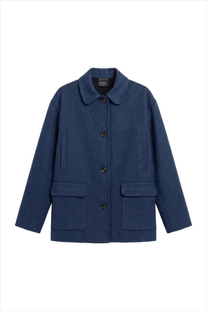 Leset Terese Button Down Jacket Midnight Melange