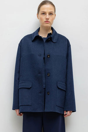 Leset Terese Button Down Jacket Midnight Melange