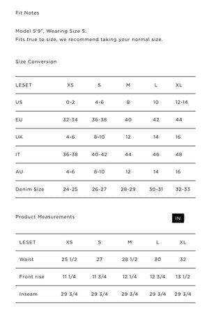 Leset Yoko Pocket Pant Black