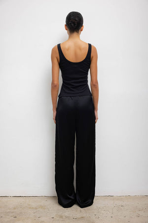 Leset Laura Scoop Neck Tank Black