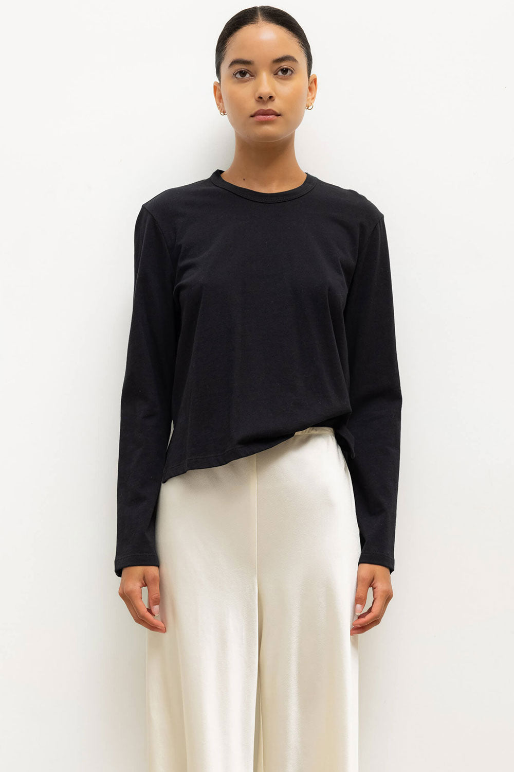 Leset Margo Long Sleeve Tee Black