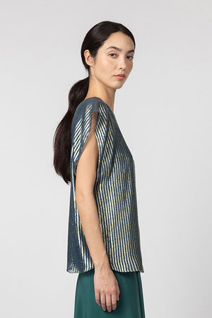 Indress Castleton Top Navy Gold