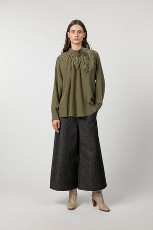 Indress Adam Blouse Khaki