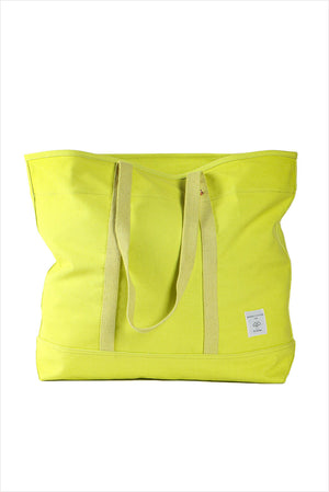 Immodest Cotton Large East West Tote Lime