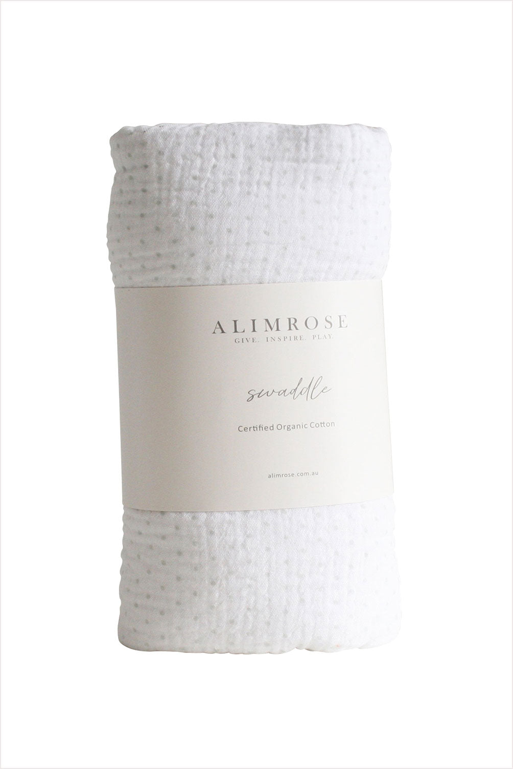 Muslin Swaddle Grey Spot