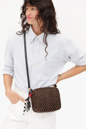 Clare V. Beaded Stripe Fob Multi Color