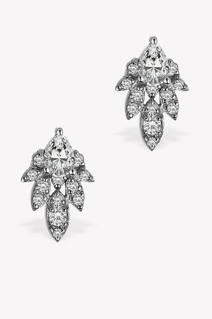 Cleo Marquise White Diamond Earrings
