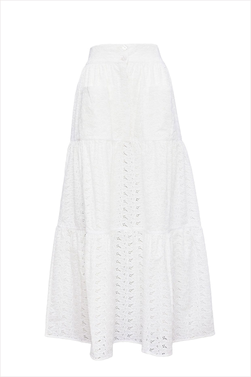 Loretta Caponi Nuvola Skirt White