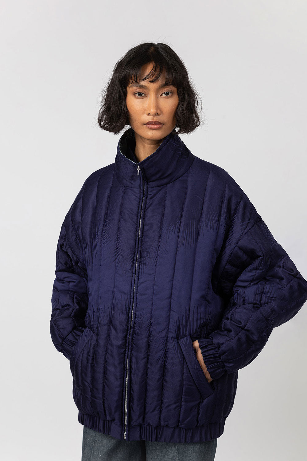 Indress Elbe Reversible Padded Jacket Ink Slate