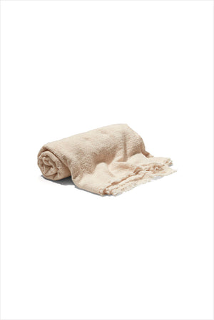 Janessa Leone Handwoven Blanket Natural