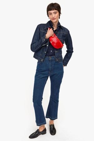 Clare V. Petite Fanny Bag Super Red Patent