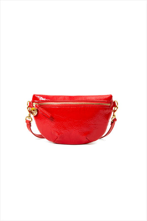 Clare V. Petite Fanny Bag Super Red Patent