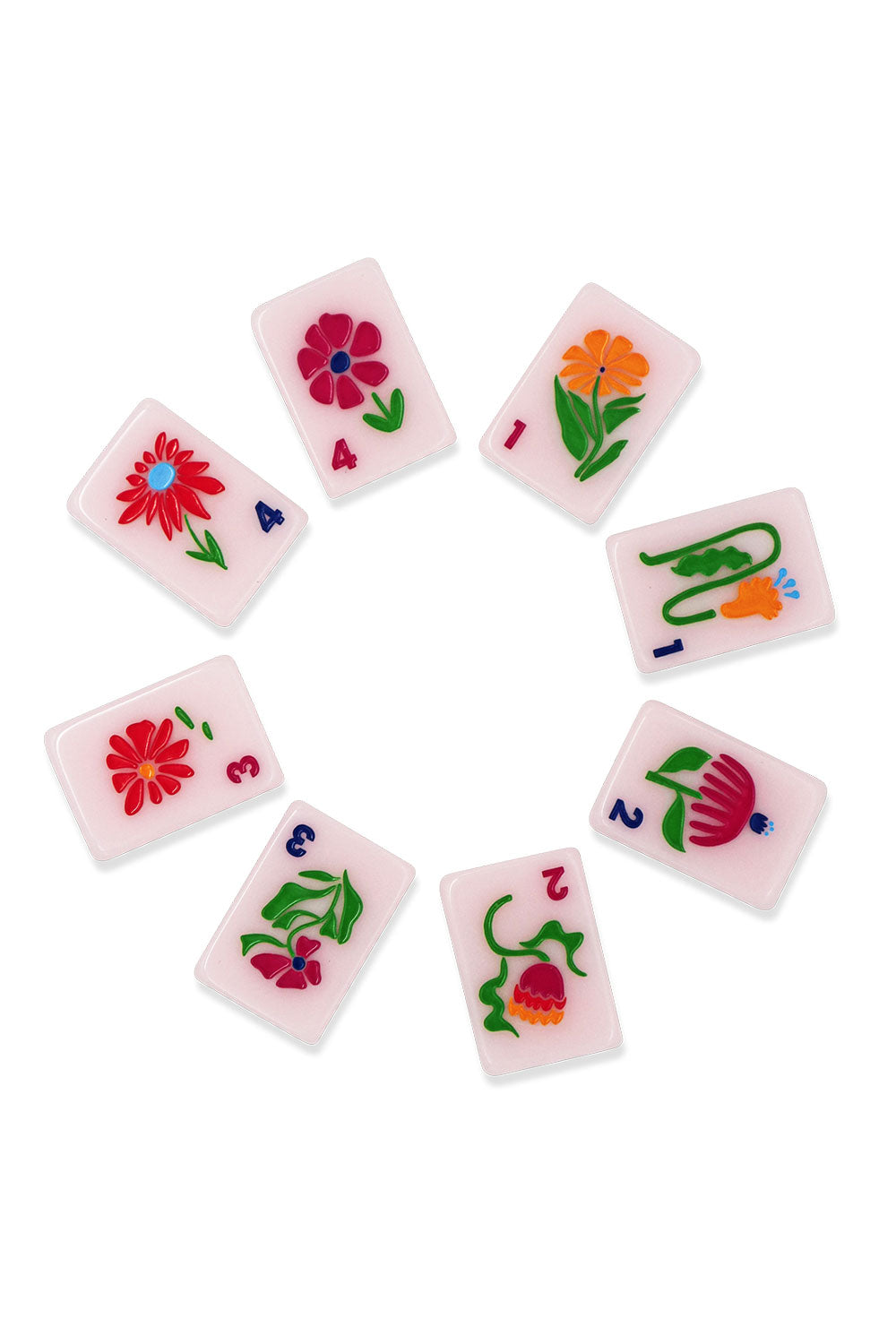 Cat Lady Rose Mahjong Tile Set