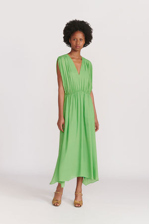 Indress Citron Organic Silk Dress Absinth