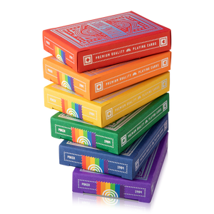 Rainbow Wheels Playing Cards