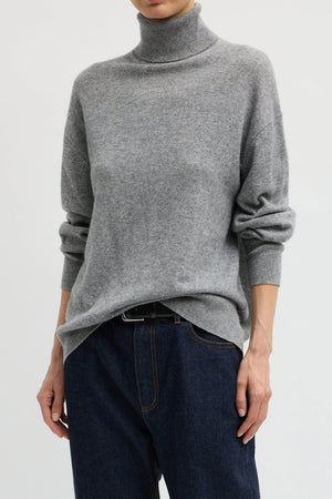 Tibi Washable Cashmere Tneck Sweater