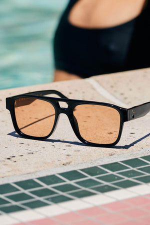 Rifka Sunglasses Recycled Black Spritz