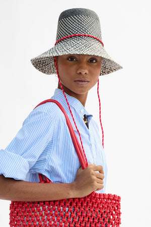 Clare V Romy Hat Black Natural