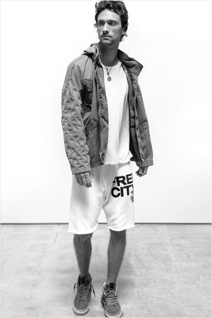 FREECITY Cutoffs Moonshrooms Blue