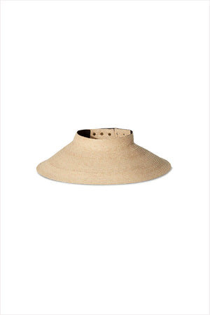 Janessa Leone Birdie Visor Natural - Front View