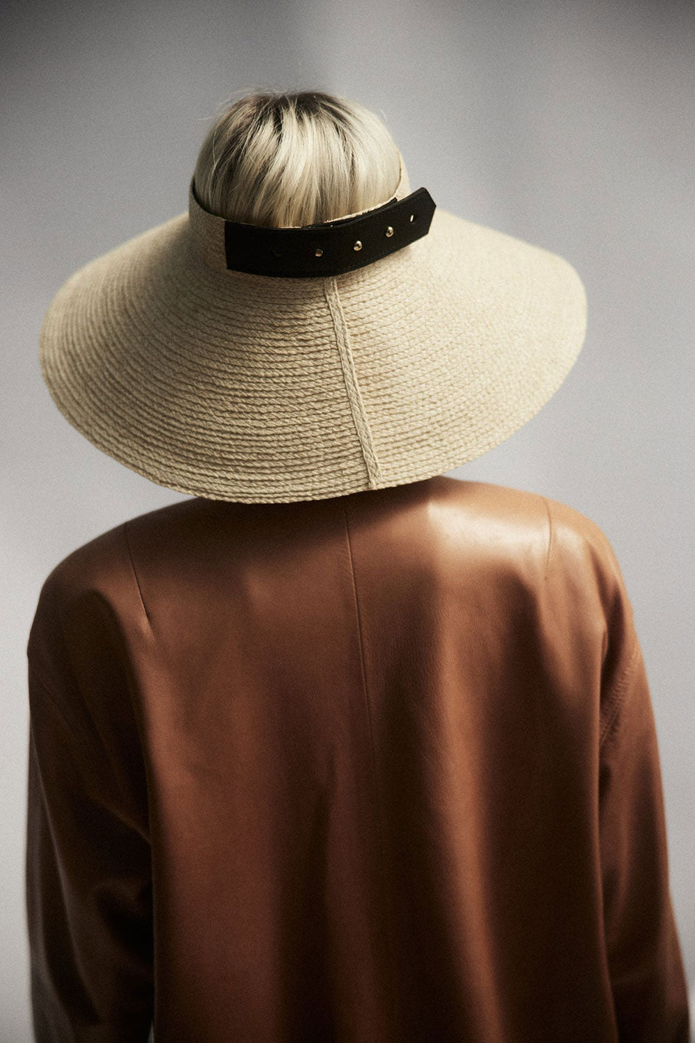 Janessa Leone Birdie Visor Natural - flora and henri