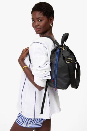 Clare V Sac Tout Back Pack Recycled Nylon Twill Black