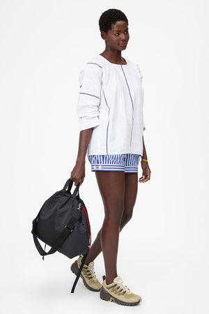 Clare V Sac Tout Back Pack Recycled Nylon Twill Black