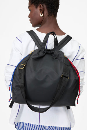 Clare V Sac Tout Back Pack Recycled Nylon Twill Black