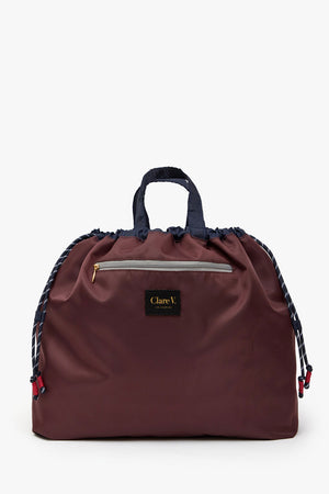 Clare V Sac Tout Recycled Nylon Twil Navy