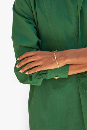 Clare V Sardine Link Bracelet Vintage Gold