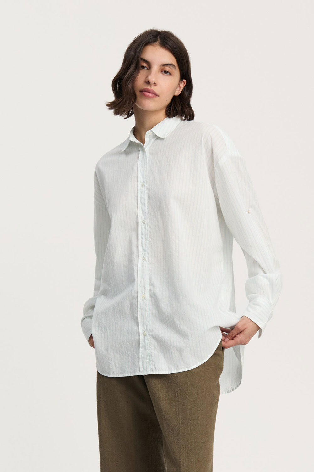 AIAYU Shirt Mist Opal Blue
