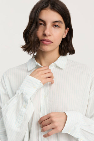 AIAYU Shirt Mist Opal Blue