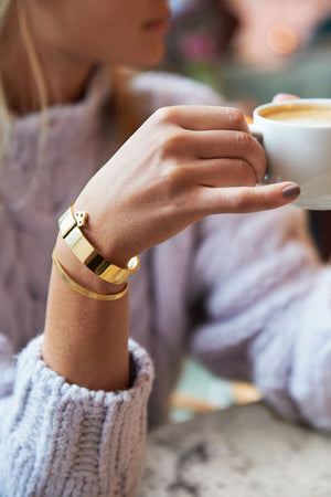 Key Lock Bangle Gold