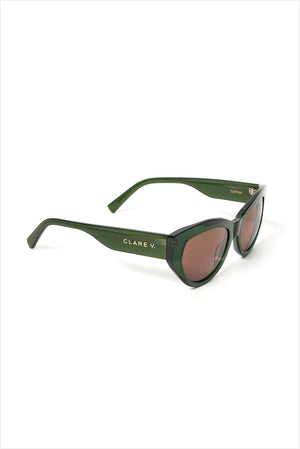 Clare V. Sophia Sunglasses Loden