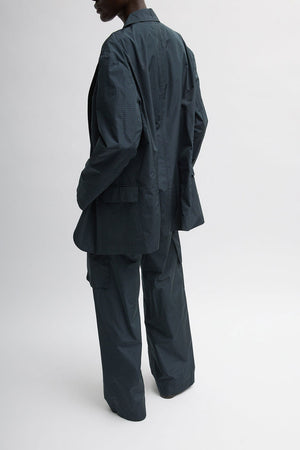 Tibi Liam Blazer Navy Multi