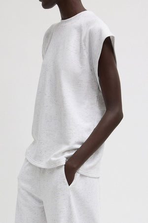 Tibi Sleeveless Easy Top White Multi