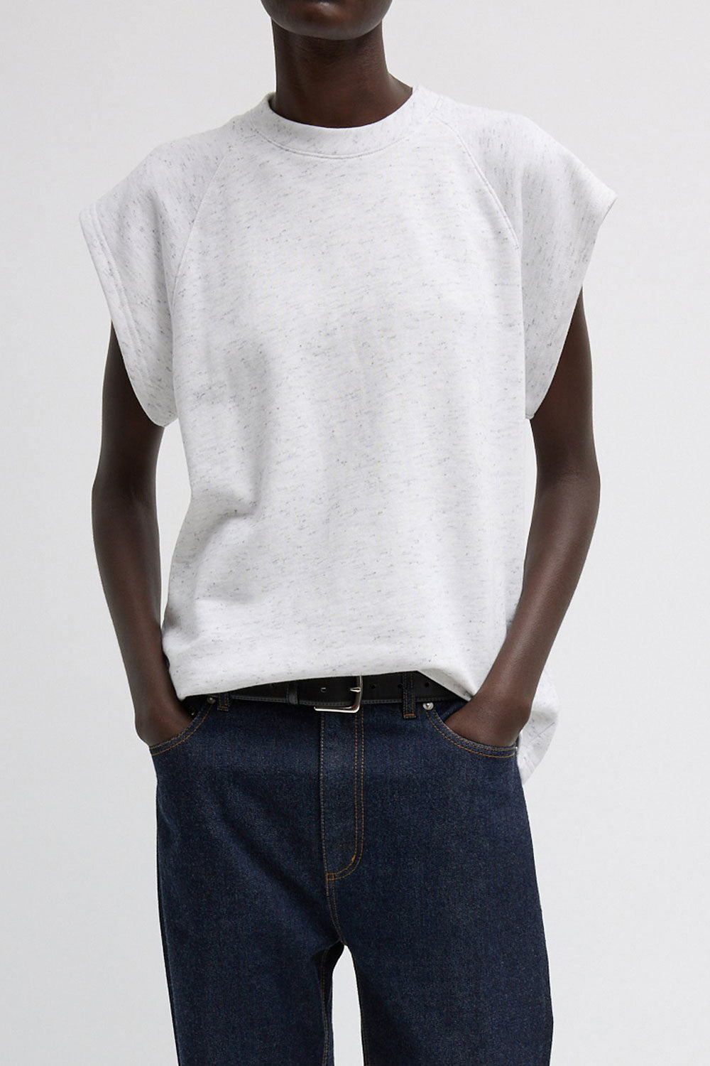 Tibi Sleeveless Easy Top White Multi