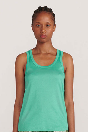 Indress Cacao Cotton Tank Top Turquoise