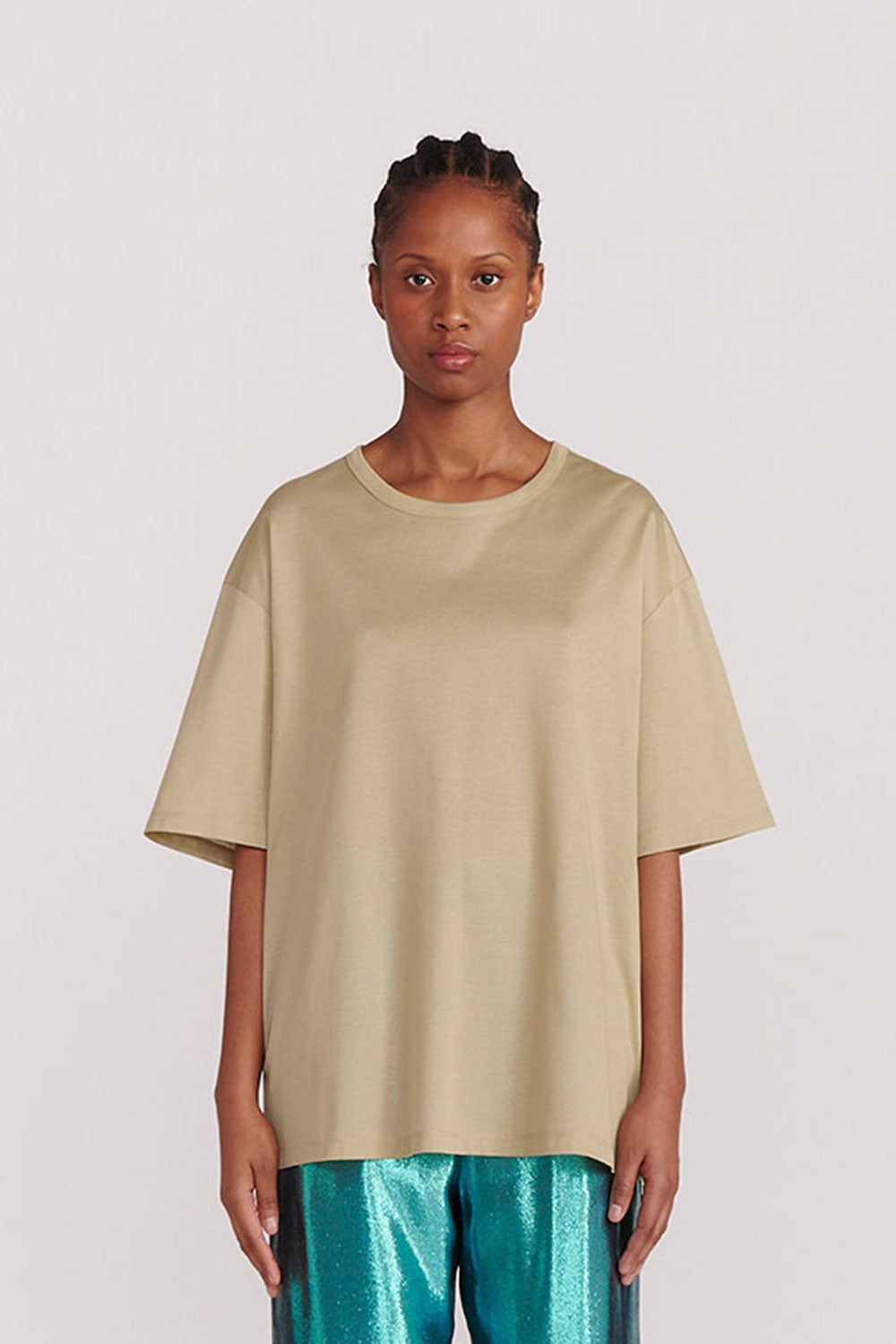 Indress Kumquat Cotton Tee Shirt Beige