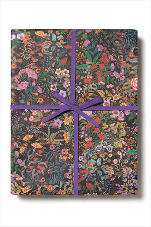 Meadow Black Wrapping Paper
