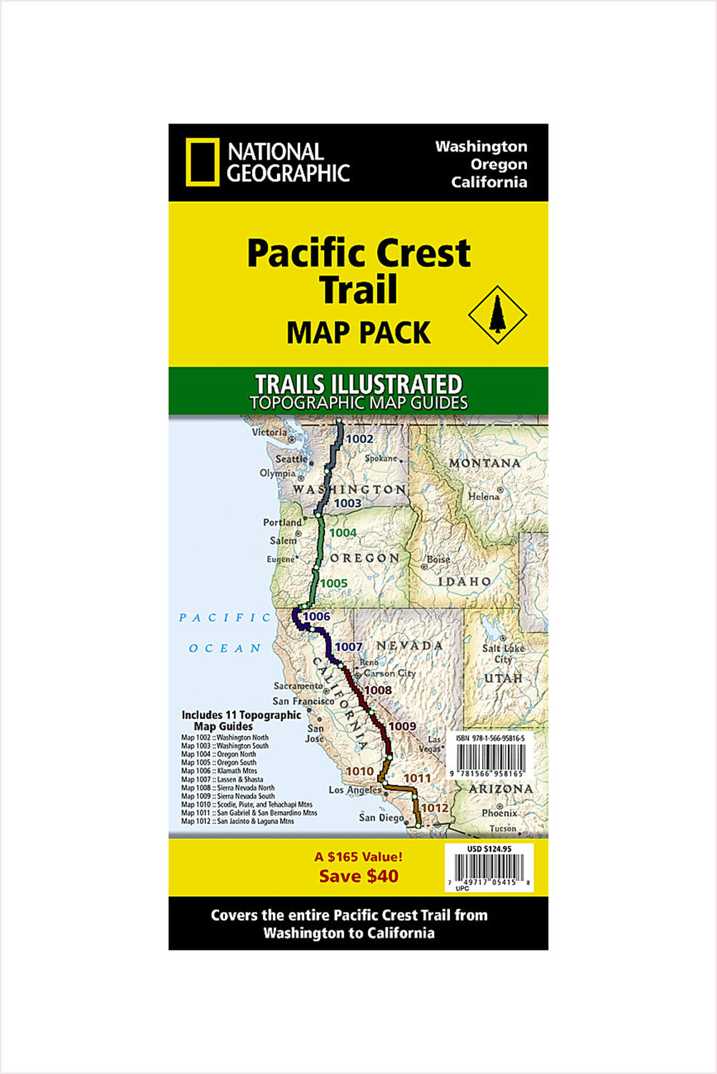 Pacific Crest Trail: Washington Map Pack Bundle