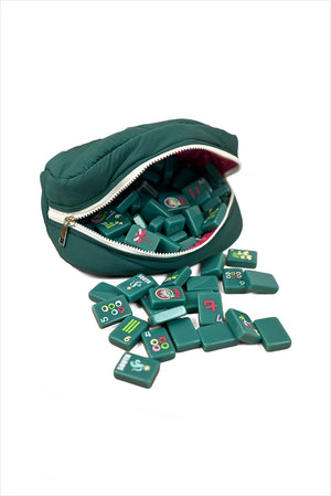 Free Spirit Teal Mahjong Tile Set